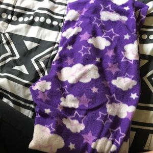 Purple pajama pants